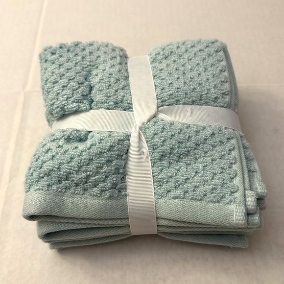 8pc ECOEXISTENCE Bamboo Zero Twist Loops Bath Towel Set - Mystical Blue - Picture 8 of 10